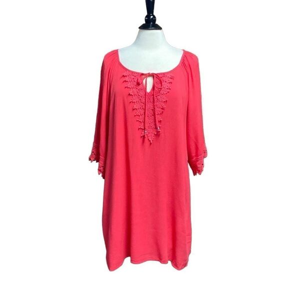 Naïf Coral Lace Quarter Sleeve Dress Size Large NEW - Picture 1 of 9